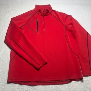 Sunice‎ Jacket Mens XL Red 1/4 Zip Q Zip Golf Alexander Superlite Thermal